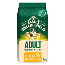 Produktbild von JAMES WELLBELOVED Adult Truthahn & Reis Trockenfutter für Hunde - 2 kg