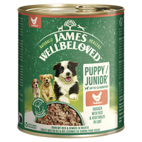 Produktbild von JAMES WELLBELOVED Junior Huhn Nassfutter - 6 x 800 g
