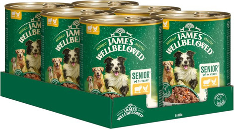 Produktbild von James Wellbeloved Senior Dog Hypoallergenic Lamm & Huhn - 12 x 800 g