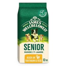 Produktbild von James Wellbeloved Senior Dog Hypoallergenic Truthahn & Reis - 12 kg
