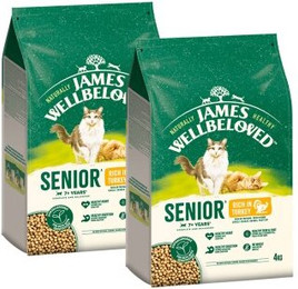 Produktbild von James Wellbeloved Trockenfutter Katze Senior Truthahn - 2 x 4 kg