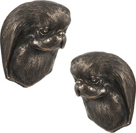 Produktbild von Japanese Chin Hundestatue hängende Büste braun