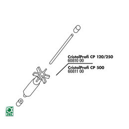 Produktbild von JBL Aquariumfilter Ersatzteil CP 500 Rotor-Set - 1000 g