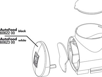 JBL AutoFood White Endkappe – Bild 1 von 2