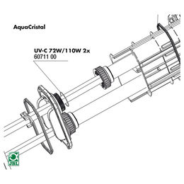 Produktbild von JBL Ersatzteil 2x O-Ring Quarzglas für UV-C 72 / 110 W