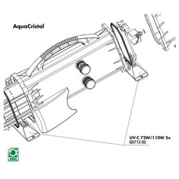 Produktbild von JBL Ersatzteil 2x Standfuß für UV-C 72 / 110 W