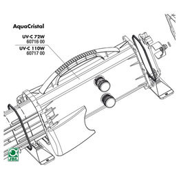 Produktbild von JBL Ersatzteil Gehäuse Mitte UV-C 72 W