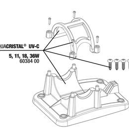 Produktbild von JBL Ersatzteil PC UV-C Halterung 5 / 11 / 18 / 36 W