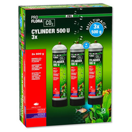 Produktbild von JBL ProFlora CO2 Cylinder 500 U Einweg-Vorratsflasche - 3 x 500 g