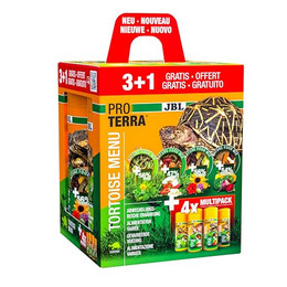 Produktbild von JBL ProTerra Tortoise Menu Landschildkrötenfutter - 4 x 250 ml