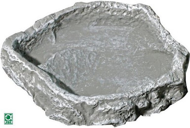 Produktbild von JBL ReptilBar Futter-, Trink- und Badenapf für Terrarientiere, L, grau - 1 Stk.
