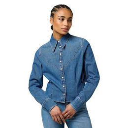 Jeanshemd Peplum Light Hand – Bild 1 von 6