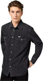 Produktbild von Jeanshemd Western Rinse Black