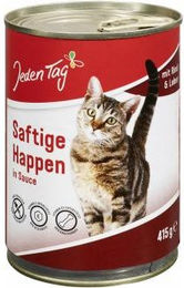 Produktbild von Jeden Tag Katze Saftige Happen in Sauce mit Rind & Leber