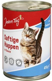 Produktbild von Jeden Tag Katze Saftige Happen in Sauce mit Seelachs