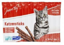 Produktbild von Jeden Tag Katzensticks Lachs & Forelle