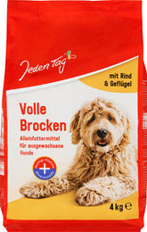 Produktbild von Jeden Tag Volle Brocken Hundetrockenfutter mit Rind und Geflügel - 4 kg