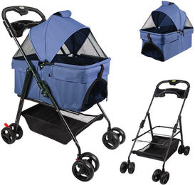 Produktbild von JEOBEST Hundebuggy 2 in1 Hundewagen Hundebox