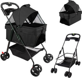Produktbild von JEOBEST Hundebuggy 2 in1 Hundewagen Hundebox