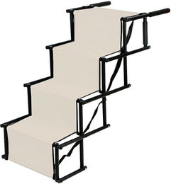 Produktbild von JEOBEST Hunderampe Tiertreppe 4 Stufen Einstiegshilfe