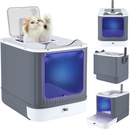 Produktbild von JEOBEST Katzentoilette Katzenklo mit UV-Sterilisation und Deckel Aktivkohlefilter