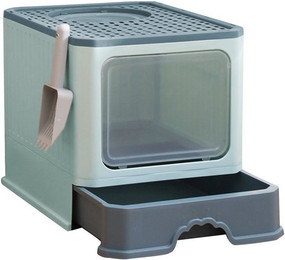 Produktbild von JEOBEST Katzentoilette mit Deckel und ausziehbarem Tablett