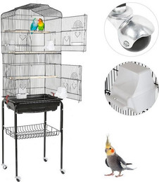 Produktbild von JEOBEST Vogelkäfig mit Freisitz und Zubehör