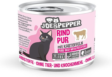 Produktbild von Joe & Pepper Cat Rind pur mit Kartoffeln - 6 x 200 g
