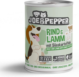 Produktbild von Joe & Pepper Dog Rind & Lamm mit Süßkartoffeln - 6 x 400 g