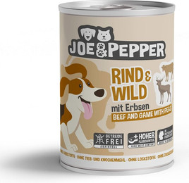 Produktbild von Joe & Pepper Dog Rind & Wild mit Erbsen - 6 x 400 g