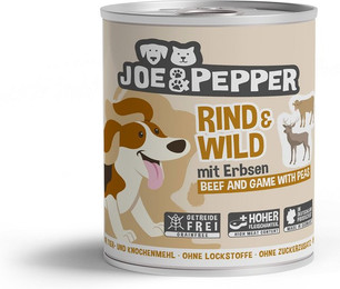 Produktbild von Joe & Pepper Dog Rind & Wild mit Erbsen - 6 x 800 g
