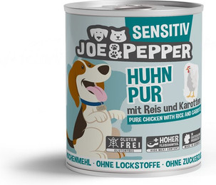 Produktbild von Joe & Pepper Dog Sensitiv Huhn pur mit Reis & Karotten - 6 x 800 g