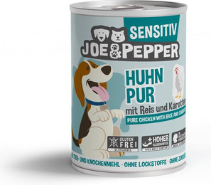 Produktbild von Joe & Pepper Dog Sensitiv Huhn pur mit Reis & Karotten - 6 x 400 g