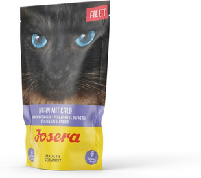 Produktbild von Josera Filet 70g Katzennassfutter Sparpaket 32 x 70 Gramm Huhn mit Kalb
