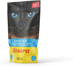 Produktbild von Josera Filet 70g Katzennassfutter Sparpaket 32 x 70 Gramm Huhn mit Lachs