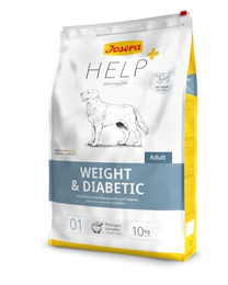 Produktbild von Josera Help Weight & Diabetic Hund Trockenfutter - 10 kg