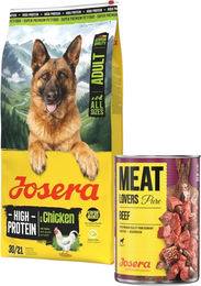 Produktbild von JOSERA High Protein Adult Chicken Hochenergiefutter für Sporthunde 12,5kg + 800g GRATIS