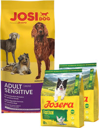 Produktbild von JOSERA JosiDog Adult Sensitive 15 kg + 2x900g GRATIS