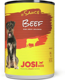 Produktbild von Josera JosiDog in Sauce 415 Gramm Hundenassfutter Sparpaket 24 x 415 Gramm Beef
