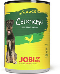 Produktbild von Josera JosiDog in Sauce 415 Gramm Hundenassfutter Sparpaket 24 x 415 Gramm Chicken