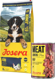 Produktbild von JOSERA Junior Kids für junge Hunde mittelgroßer und großer Rassen 12,5kg + 800g GRATIS