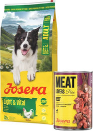 Produktbild von JOSERA Light Vital für Hunde zur Unterstützung der Gewichtskontrolle 12,5 kg + 800g GRATIS