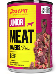 Produktbild von Josera Meat Lovers Junior Pure Beef Nassfutter - 6 x 400 g
