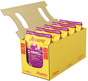 Produktbild von JOSERA Miniwell Adult Mini Trockenfutter für kleine Hunde - 5 x 900 g