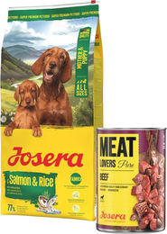 Produktbild von JOSERA Mother and Puppy Salmon with Rice für Welpen, trächtige und säugende Hündinnen 12,5 kg + 800g GRATIS