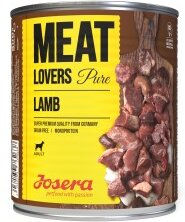 Produktbild von Josera Nassfutter Hund, Adult, Meat Lovers, Lamm pur 6x800 g