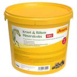 Produktbild von Josera Pferd Kraut & Rüben Mineralcobs - 3 kg