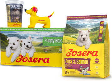 Produktbild von JOSERA Puppy Box Mini Junior Duck&Salmon