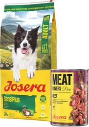 Produktbild von JOSERA SensiPlus für Hunde mit empfindlichem Verdauungssystem 12,5kg + 800g GRATIS