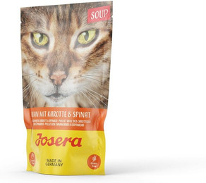 Produktbild von Josera Soup 70g Katzennassfutter Sparpaket 32 x 70 Gramm Huhn mit Karotte & Spinat